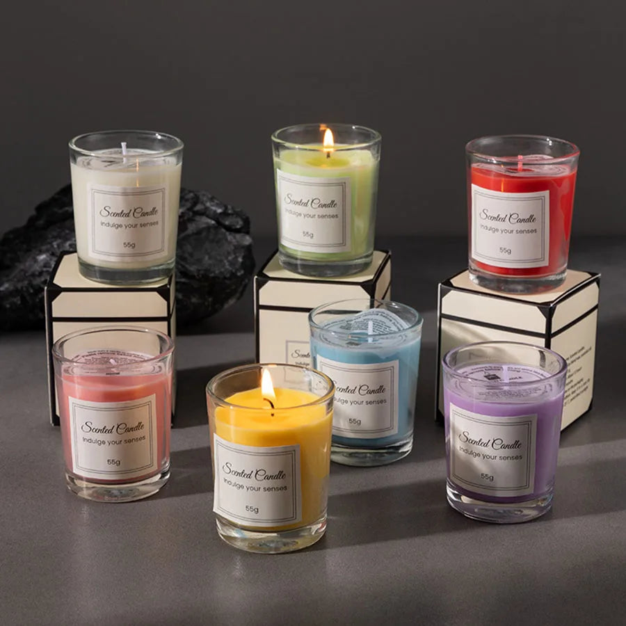 Bougie parfumée colorée (1 pcs)