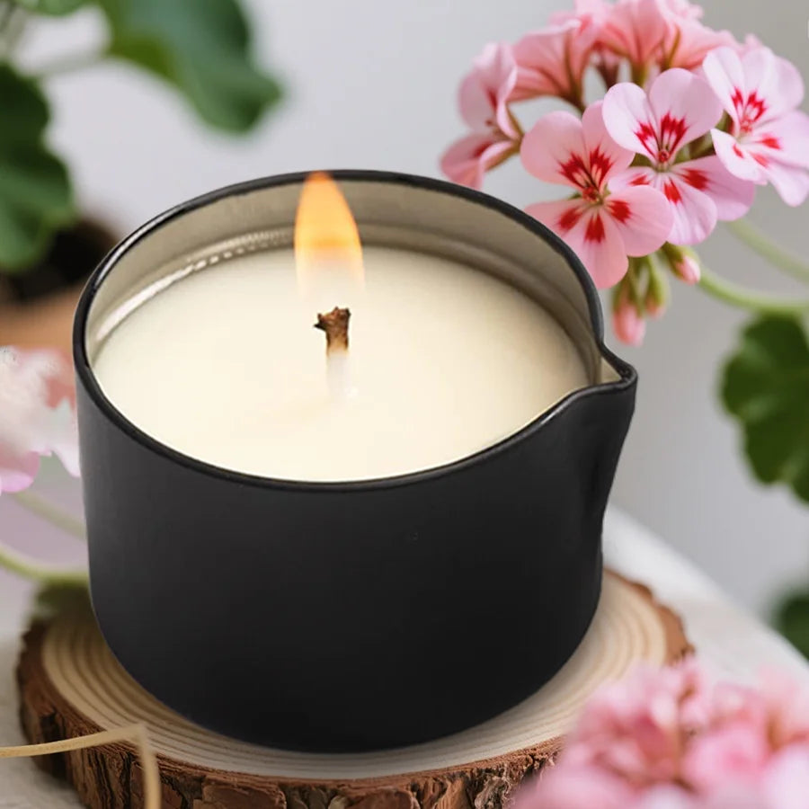 Bougie de Massage Géranium